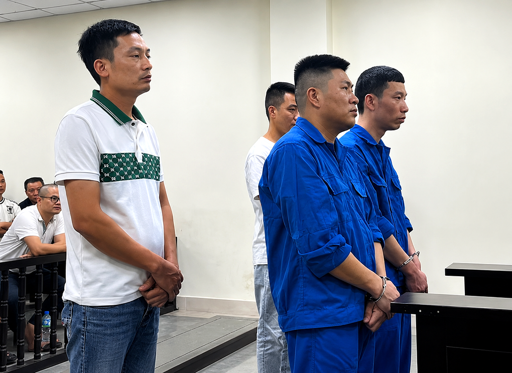 Các bị cáo tại tòa. Ảnh: Danh Lam