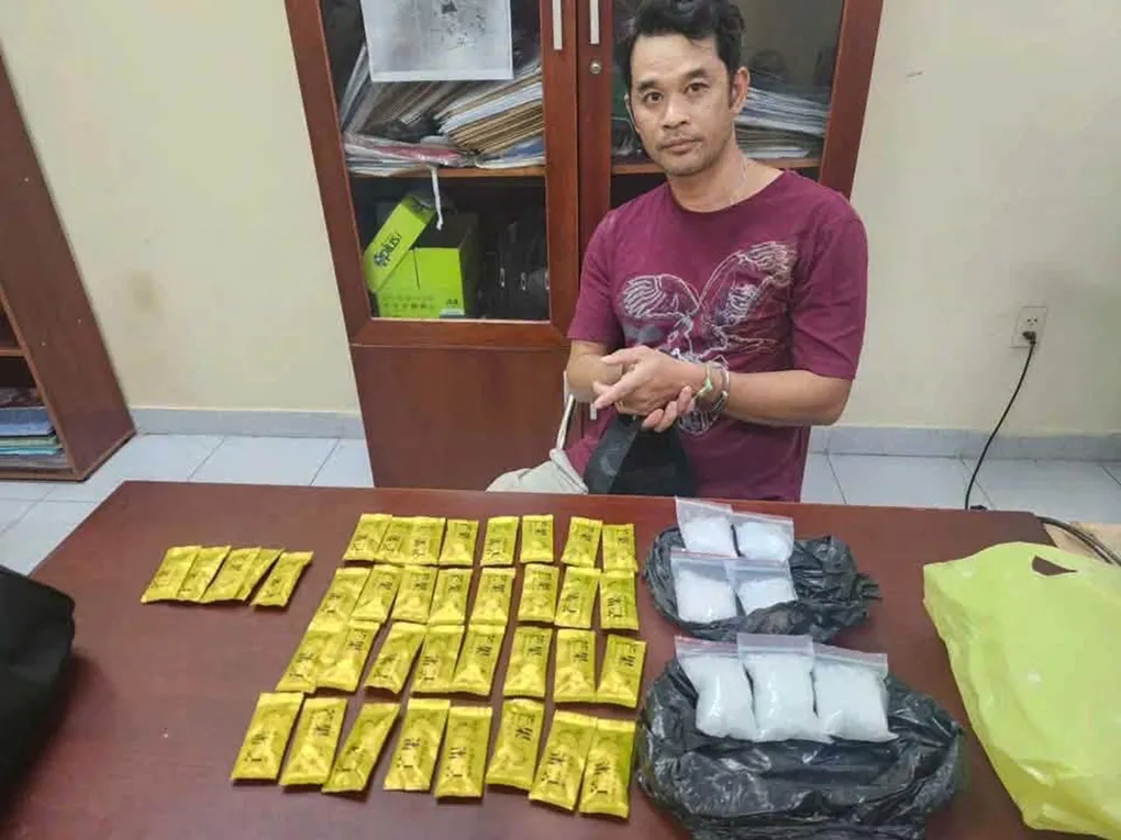 Lê Quốc Duy, nghi can cung cấp pod chill từ Campuchia về TP HCM. Ảnh: Công an TP HCM