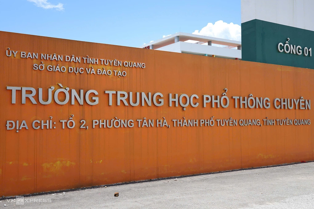 Trường THPT chuyên Tuyên Quang. Ảnh:Thanh Hằng