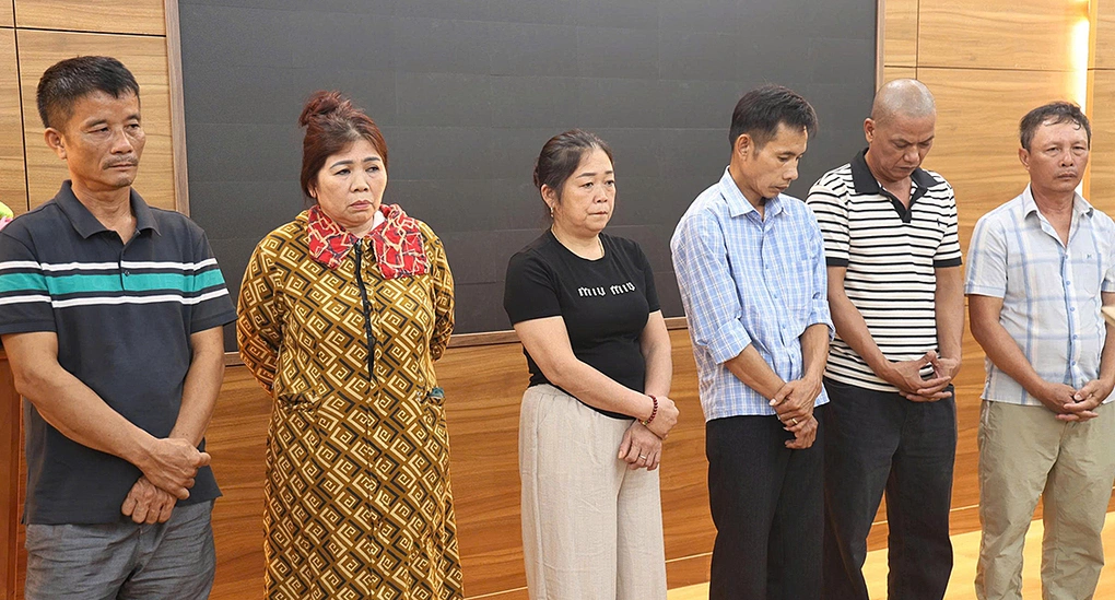 Sau người tại cơ quan điều tra. Ảnh: Minh Khôi