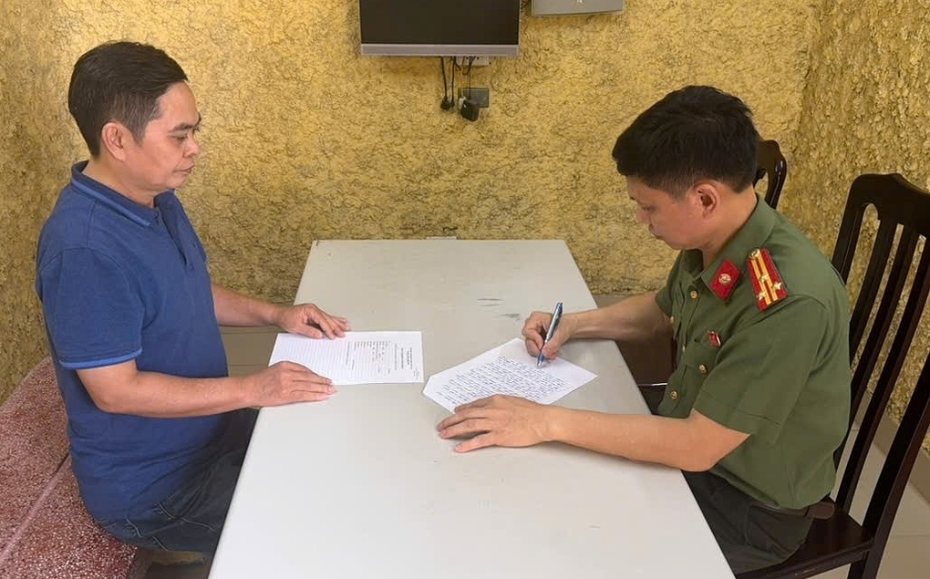 Bị can Đào Bá Đoàn. Ảnh: Công an thành phố Hà Nội