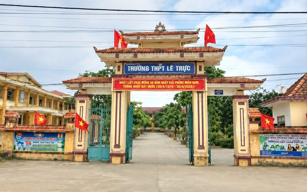 Trường THPT Lê Trực. Ảnh: Đắc Thành