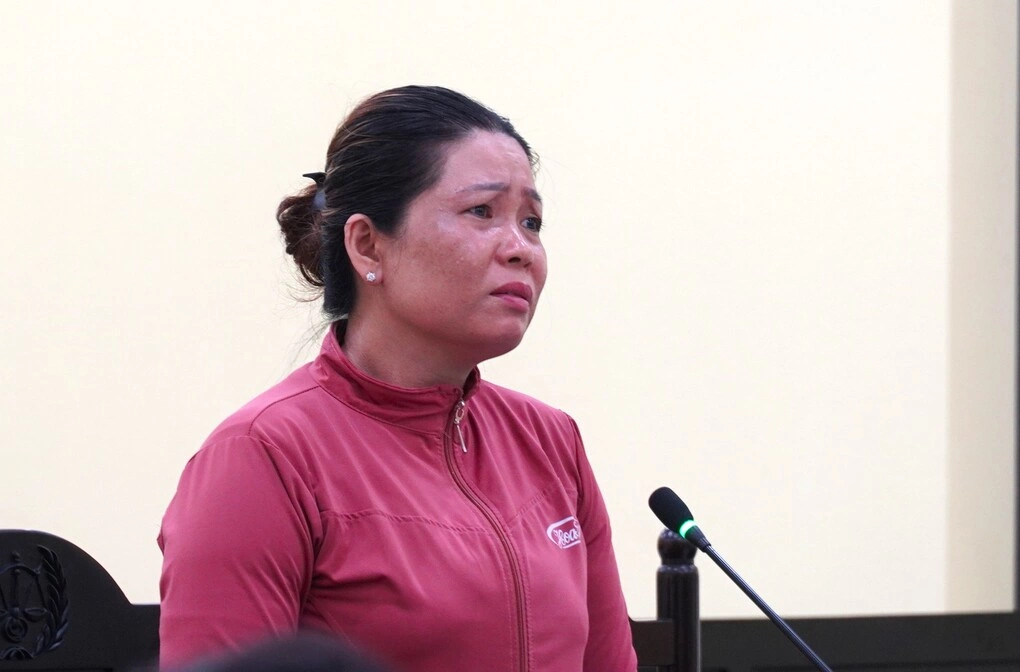 Bà Phạm Hồng Nhị tại tòa hôm nay. Ảnh: An Minh