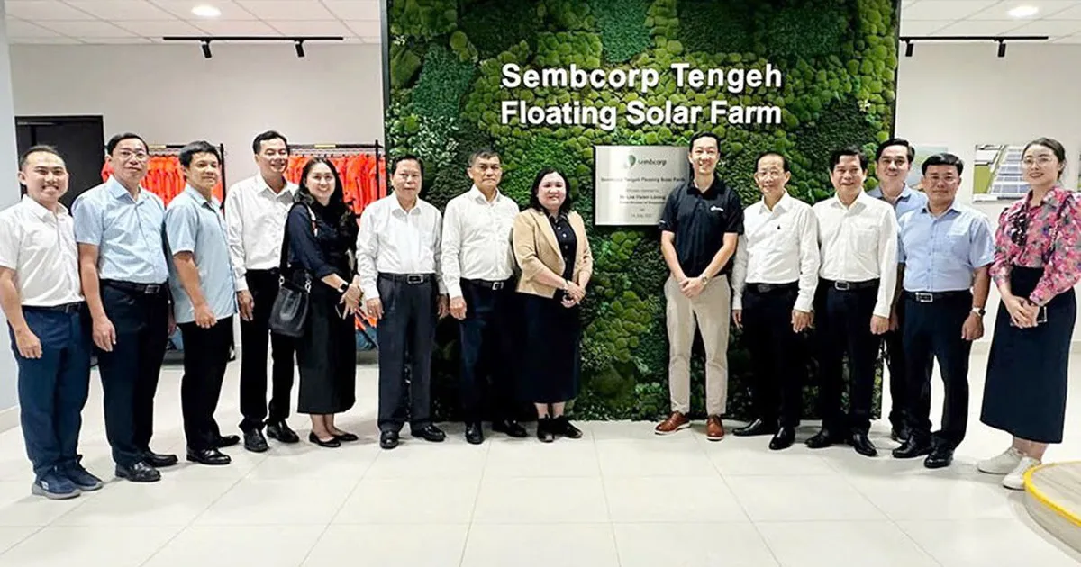 Vĩnh Long khảo sát mô hình điện mặt trời nổi tại Singapore