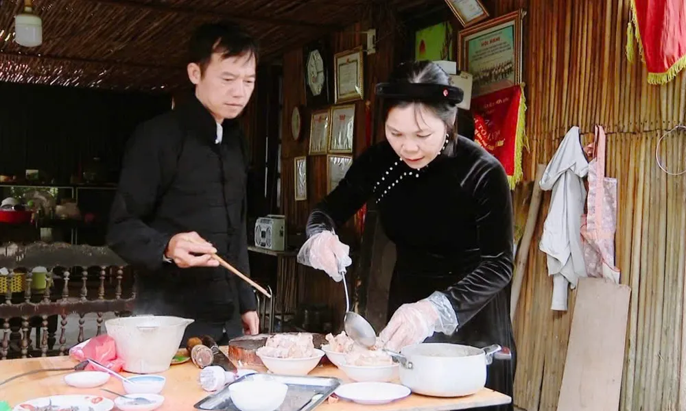 Món khau nhục thơm hương vị núi rừng