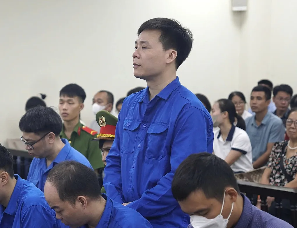 Nguyễn Năng Mạnh tại tòa. Ảnh: Danh Lam
