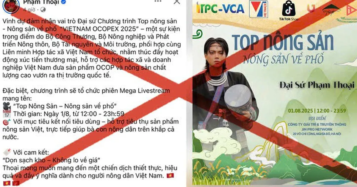 Bộ Công Thương bác thông tin bổ nhiệm đại sứ Hội chợ OCOP xuất khẩu 2025
