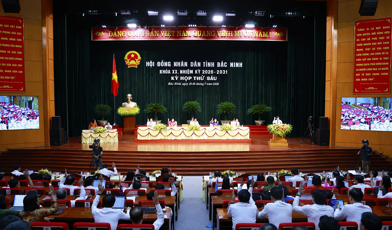 Bế mạc Kỳ họp thứ 6 HĐND tỉnh Bắc Ninh khóa XX: Thông qua 41 nghị quyết, tạo động lực phát triển mới