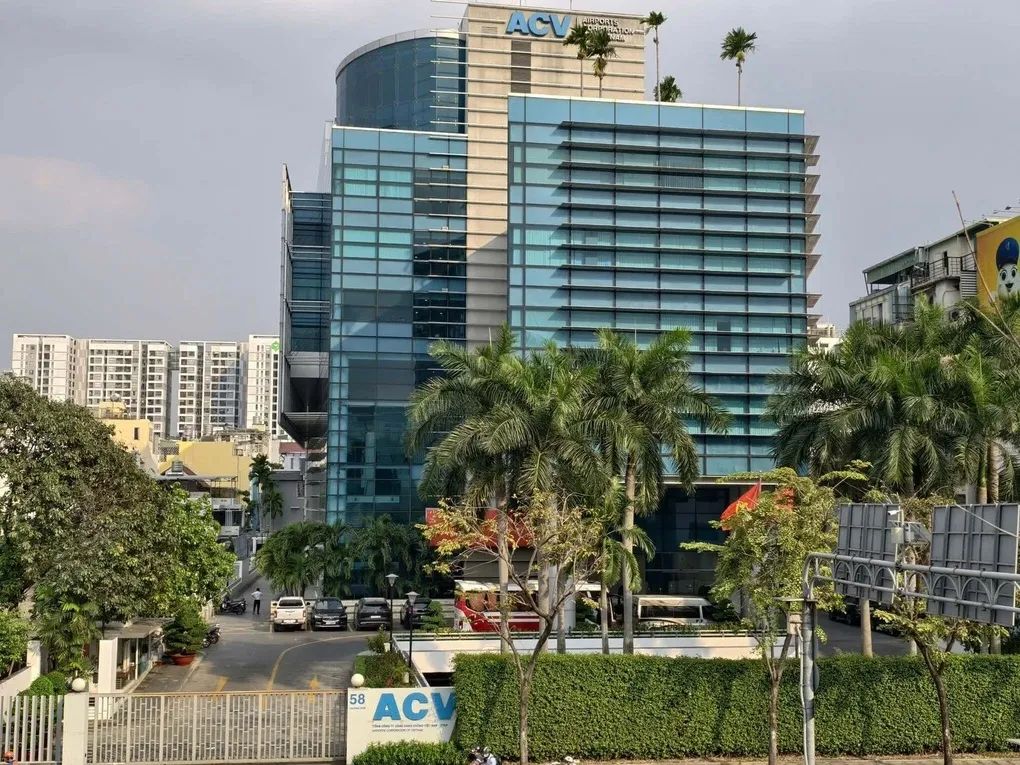 Trụ sở ACV ở số 58 Trường Sơn, Phường Tân Sơn Hòa, TP HCM, hôm công an đến khám xét. Ảnh: Quốc Thắng