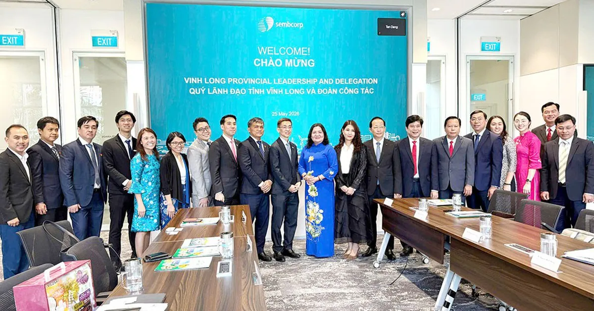 Vĩnh Long xúc tiến hợp tác với Sembcorp, gợi mở phát triển khu công nghiệp nông nghiệp công nghệ cao