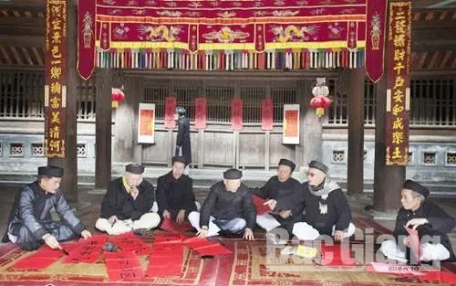 thư pháp Thổ Hà, xã Vân Hà, huyện Việt Yên, cho chữ, xin chữ, ông đồ