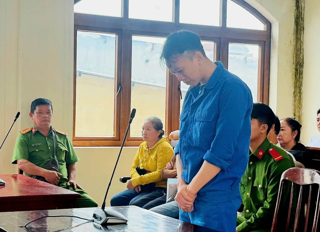 Phúc tại phiên tòa ngày 27/7. Ảnh: Thái Hà