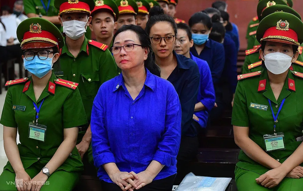 Bà Trương Mỹ Lan trong lần ra tòa hồi tháng 3/2025. Ảnh: Thanh Tùng