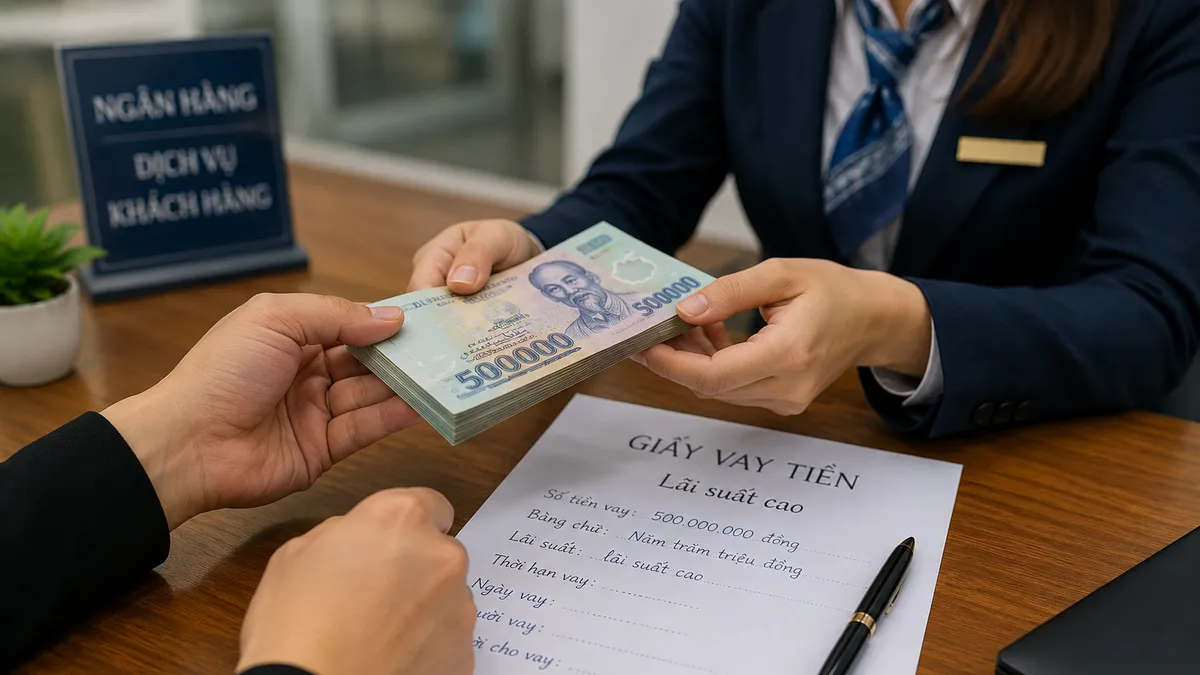 Cho nhân viên ngân hàng vay lãi cao, nhiều người vướng lao lý