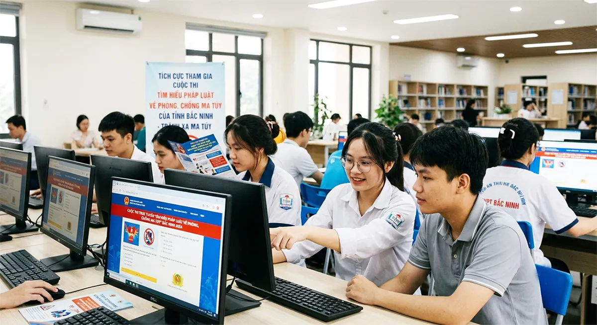 Bắc Ninh tổ chức Cuộc thi trực tuyến “Tìm hiểu pháp luật về phòng, chống ma túy”
