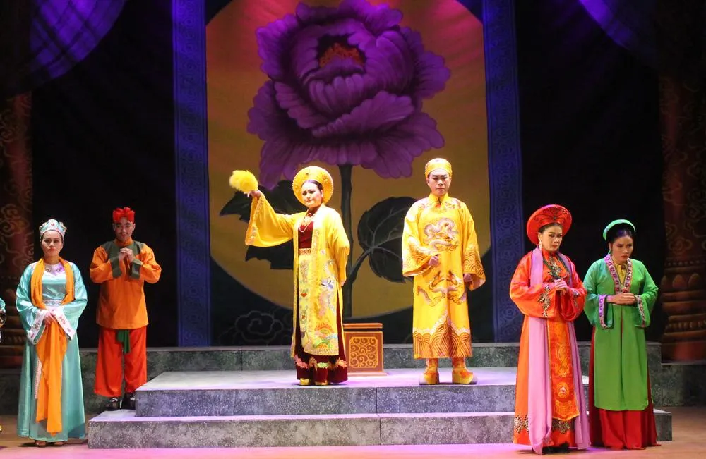 Một cảnh trong vở chèo 