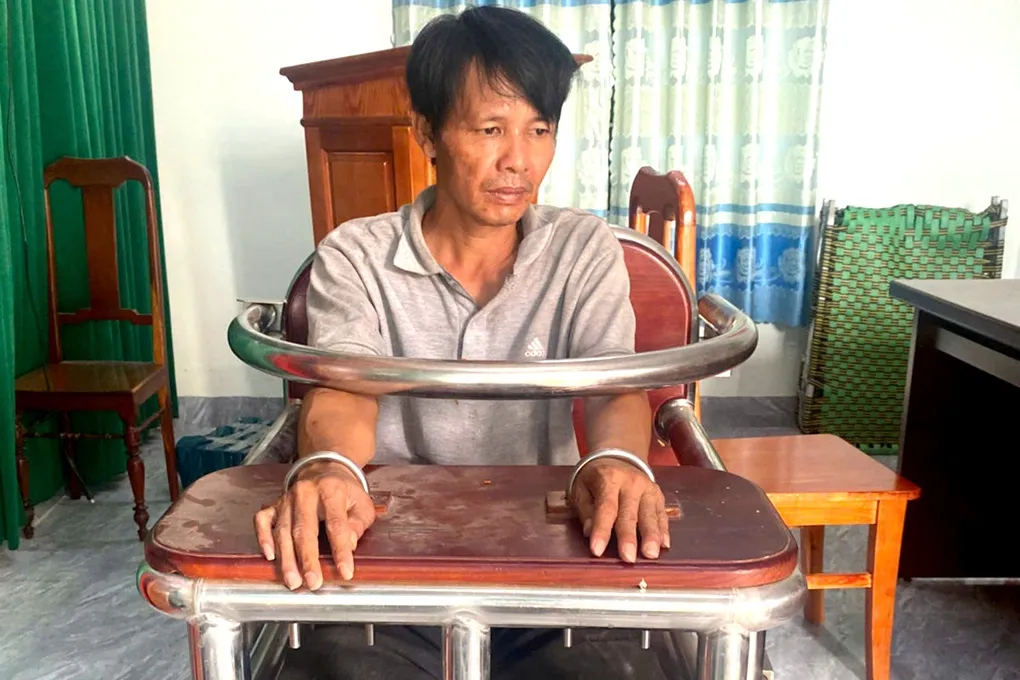 Phạm Văn Dũng lúc bị bắt. Ảnh: Công an Gia Lai