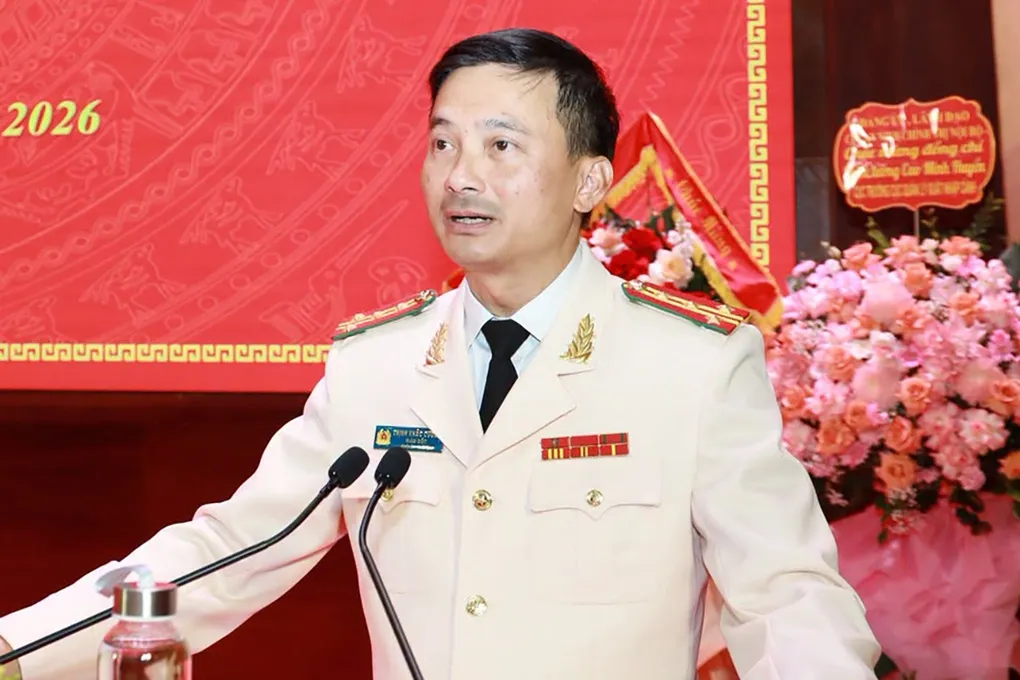 Tân giám đốc Trịnh Khắc Cường. Ảnh: Công an Lào Cai