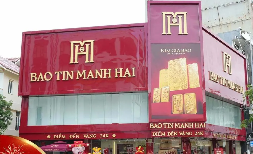 Một cửa hàng vàng Bảo Tín Mạnh Hải. Ảnh: BTMH