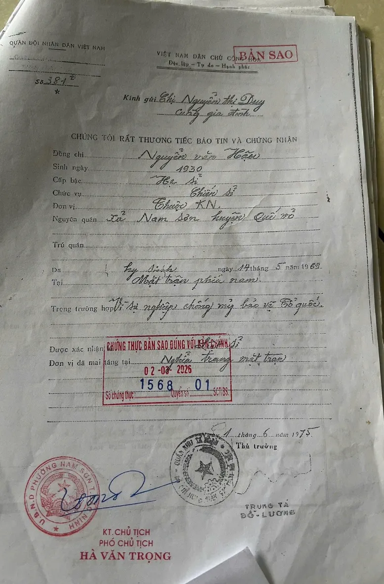 Từ bức ảnh trong phần mộ, hé mở danh tính liệt sĩ quê ở Bắc Ninh- Ảnh 4.