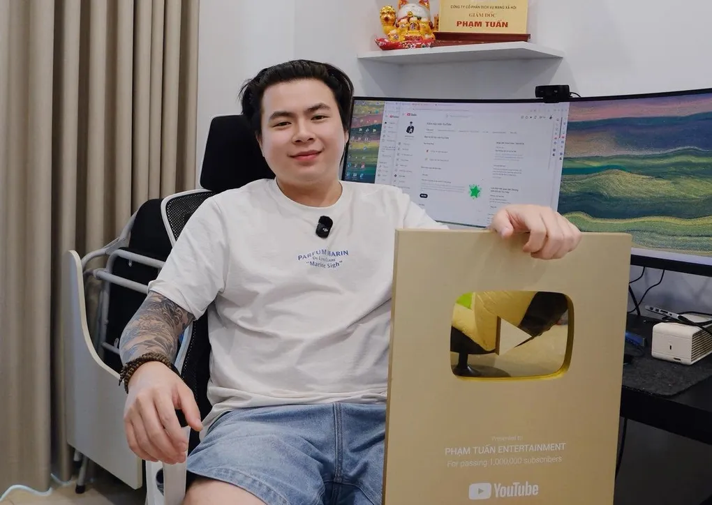 Tiktoker Phạm Tuấn khi chưa bị bắt. Ảnh: FBNV