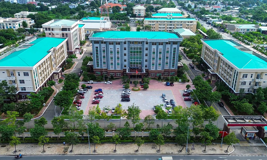 Quang cảnh Trường Văn hóa Công an Nhân dân V từ trên cao. Ảnh: Minh Bằng
