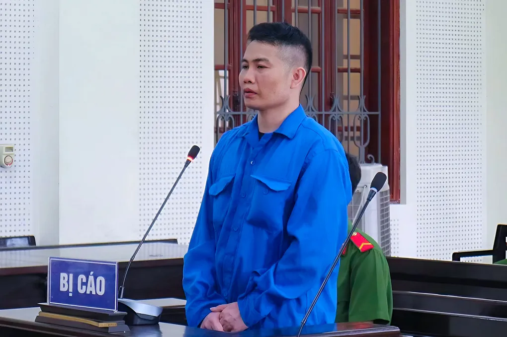 Bị cáo Khánh tại tòa. Ảnh: Hùng Lê