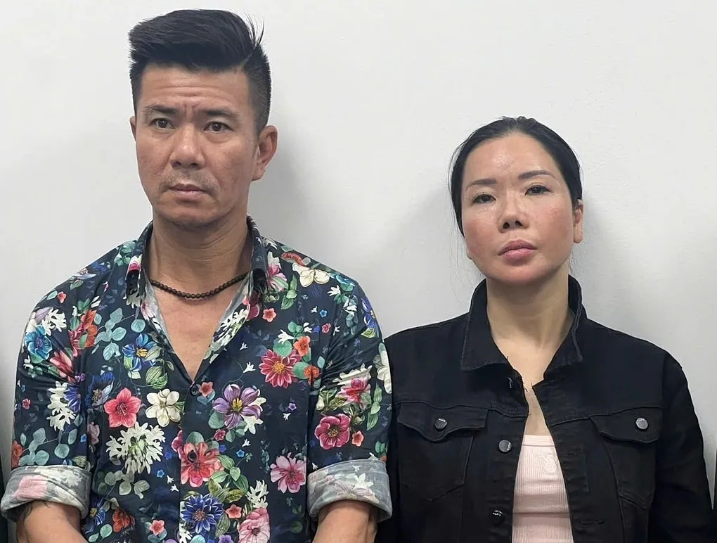 Vợ chồng Mai Anh và Lê Văn Đông. Ảnh: Công an cung cấp