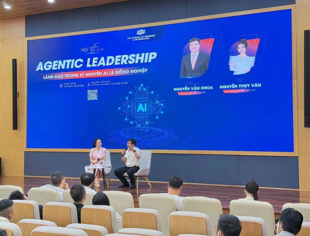 Hội thảo về AI trong quản trị dành cho học viên SeMBA in AI. Ảnh: FSB