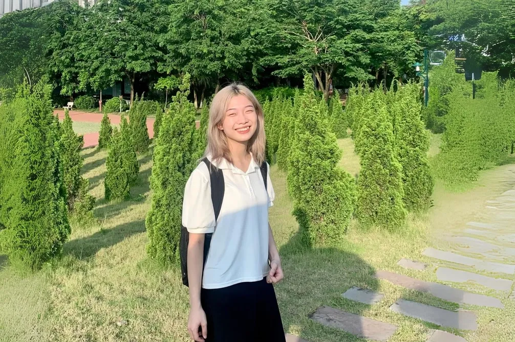 Lý Hồng Ngọc, sinh viên chuyên ngành Kỹ thuật phần mềm trường Đại học FPT. Ảnh: Nhân vật cung cấp
