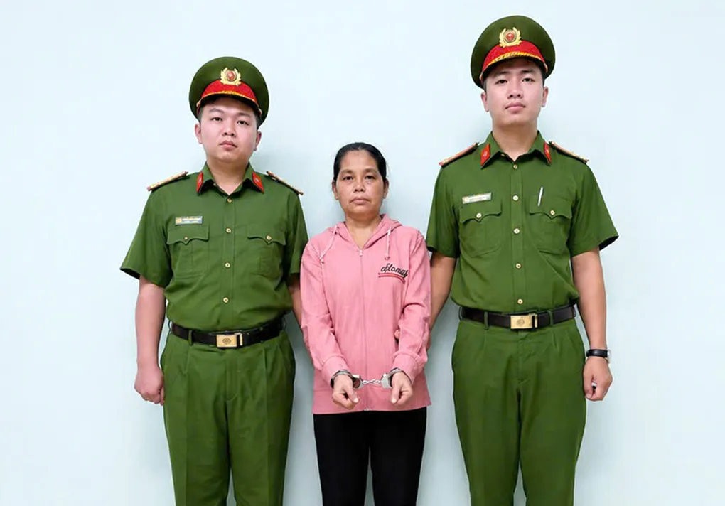 Triệu Thị Tâm bị bắt. Ảnh: Công an TP HCM