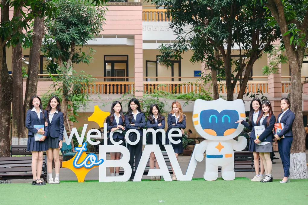 Sinh viên Học viện Ngân hàng. Ảnh: BAV