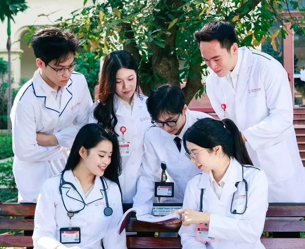 Sinh viên Đại học Y Hà Nội. Ảnh: Đoàn Thanh niên - Hội Sinh viên Đại học Y Hà Nội