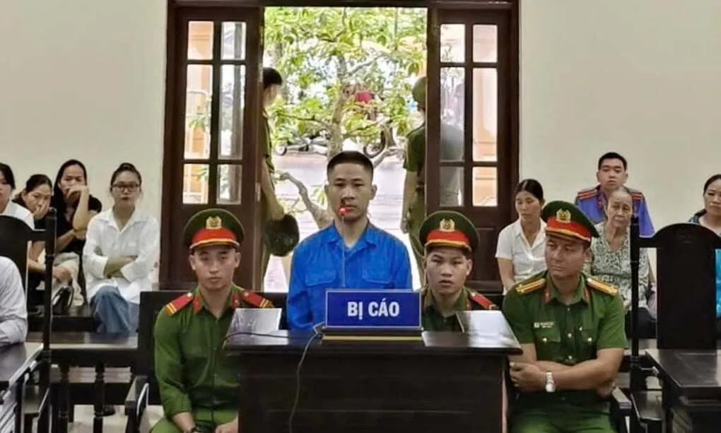 Nguyễn Thế Lữ tại phiên tòa sơ thẩm mở sáng 6/8. Ảnh: Minh Thắng
