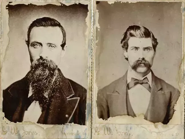Jack Hughes (bên trái) và Terrence Mullen. Ảnh:  Abraham Lincoln Presidential Library and Museum