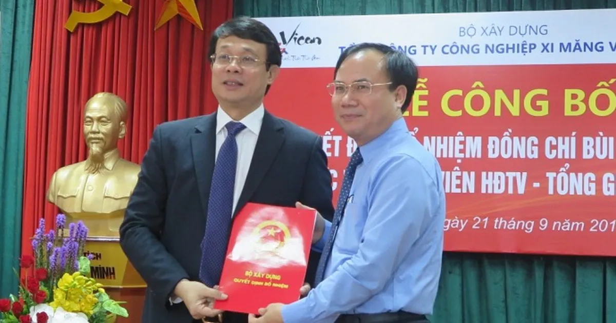 Bộ Xây dựng trao quyết định bổ nhiệm Tổng Giám đốc Vicem