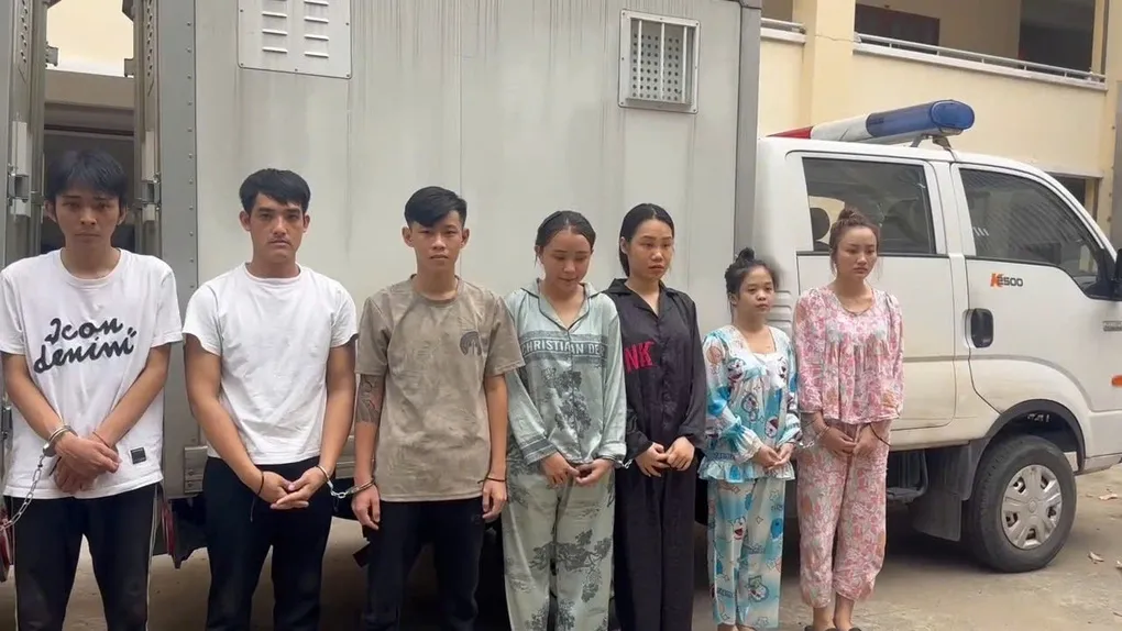 Những bị can trong đường dây ma túy của Trọng. Ảnh: Công an cung cấp