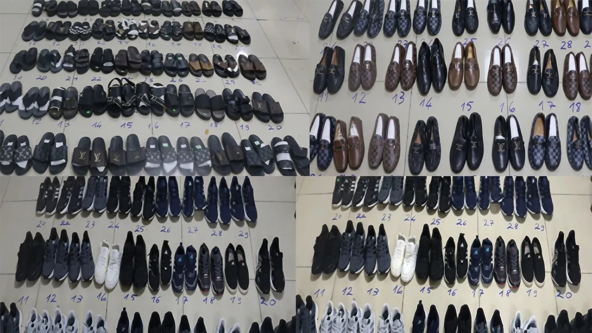 Cửa hàng bán hơn 1.500 đôi giày dép giả hàng hiệu ở trung tâm Cần Thơ