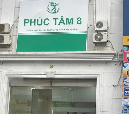Spa Phúc Tâm 8 hiện đã đóng cửa. Ảnh: Công an cung cấp