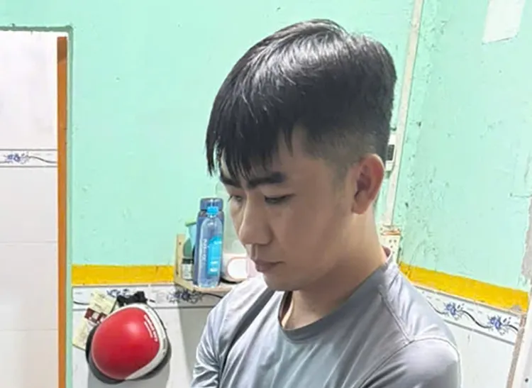 Huỳnh Quốc Thanh bị xác định cầm đầu đường dây sản xuất, tiêu thụ tiền giả. Ảnh: Công an Cần Thơ