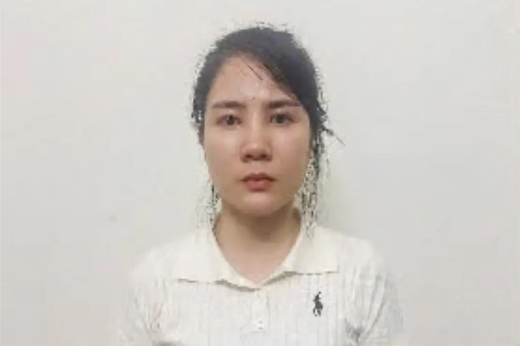 Nghi can Linh tại cơ quan điều tra. Ảnh: Công an cung cấp