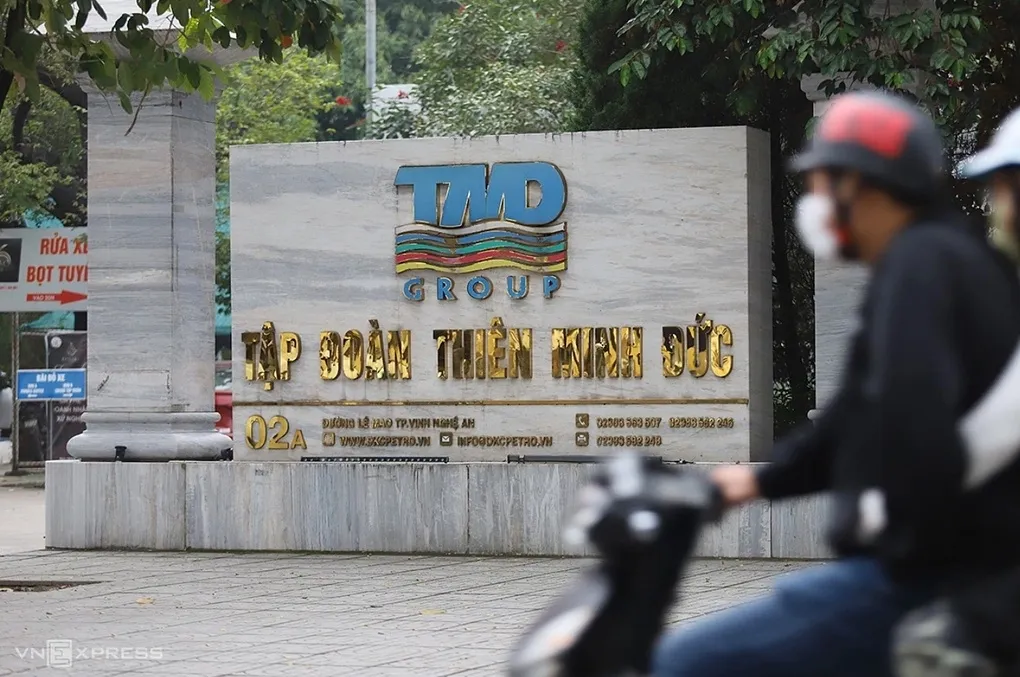 Trụ sở Công ty cổ phần Tập đoàn Thiên Minh Đức trên đường Lê Mao, tỉnh Nghệ An. Ảnh: Đức Hùng
