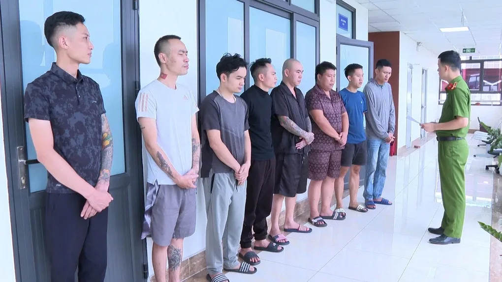 Các bị can trong vụ án. Ảnh: Công an cung cấp