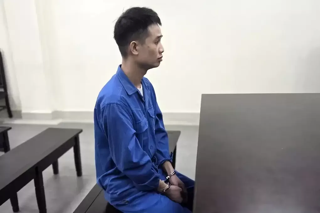 Bị cáo Vũ Ngọc Cường tại tòa. Ảnh: Danh Lam