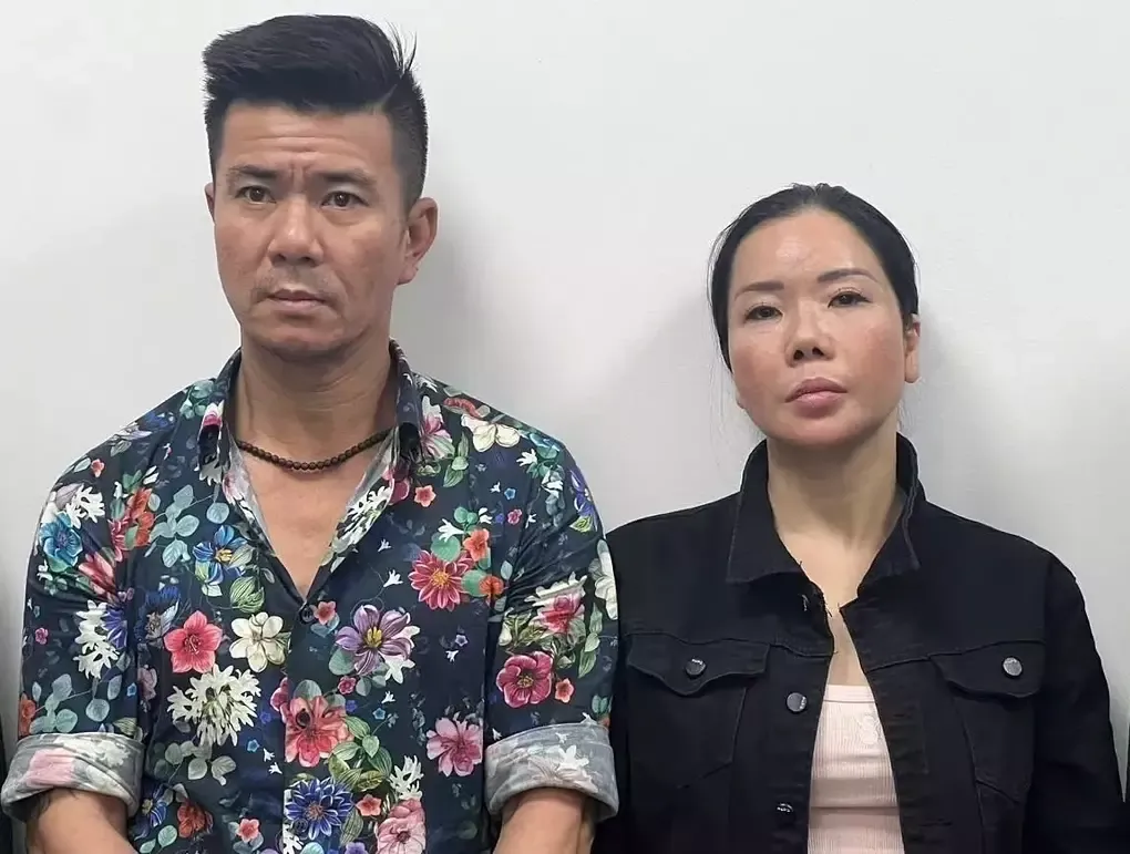 Vợ chồng Mai Anh và Lê Văn Đông. Ảnh: Công an cung cấp