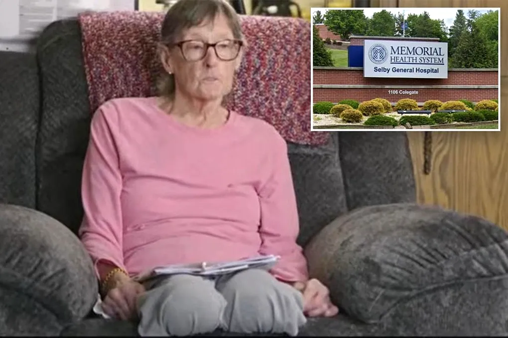 Bà Sharon Jacks, 74 tuổi, bị cắt cả hai chân sau ca phẫu thuật tại Bệnh viện Selby General. Ảnh: WBNS 10TV
