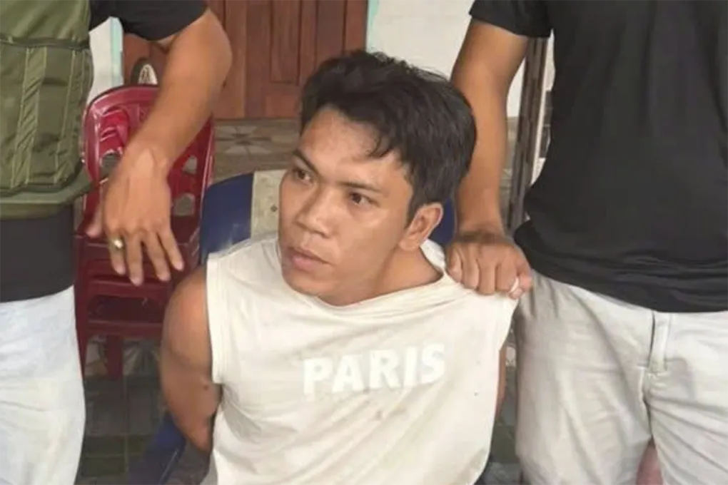 Nguyễn Vũ Trung khi bị bắt. Ảnh: Thành Huynh