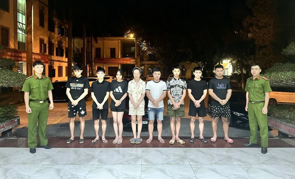 Các bị can trong vụ án. Ảnh: Công an cung cấp