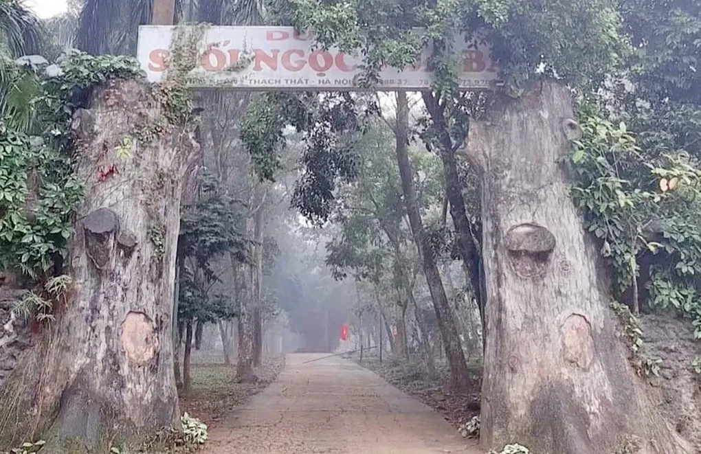 Hợp tác xã có khu du lịch Suối Ngọc - Vua Bà nhưng hoang vu nhiều năm. Ảnh: Tuấn Dương