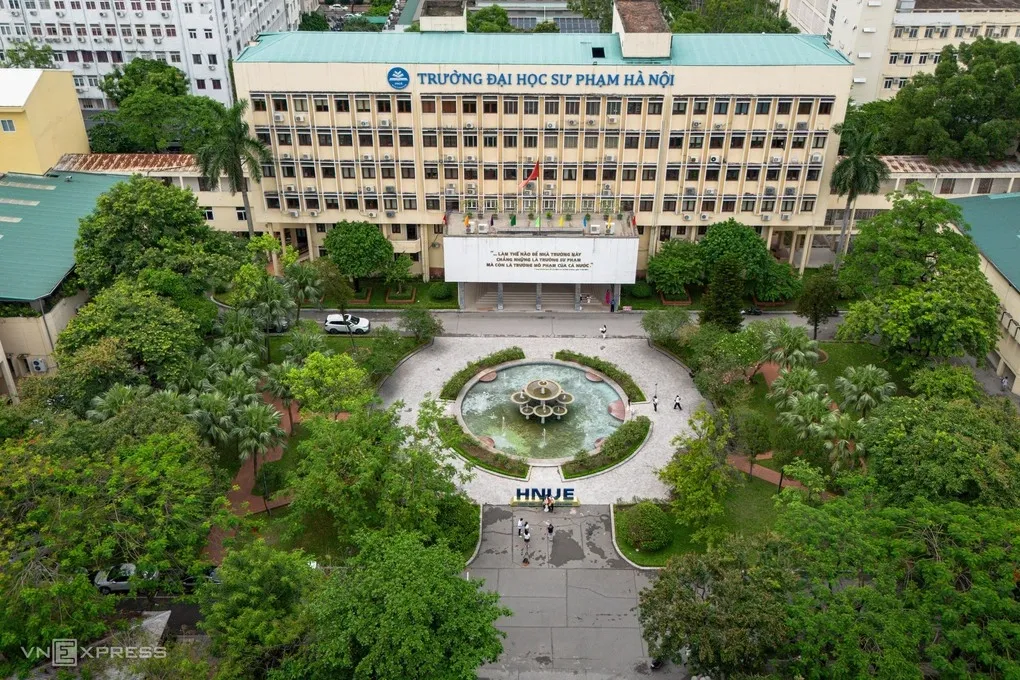 Khuôn viên trường Đại học Sư phạm Hà Nội (HNUE), tháng 7/2026. Ảnh: Hoàng Giang
